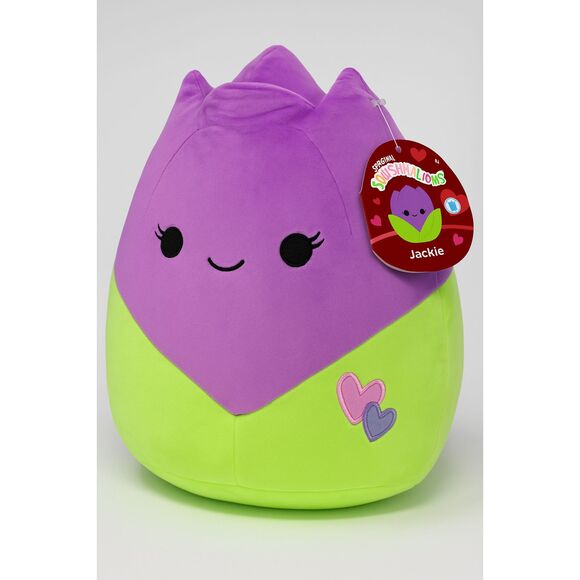 NEW NWT Squishmallows Plush Jackie Tulip Flower Purple Colored 11" - Picture 6 of 7